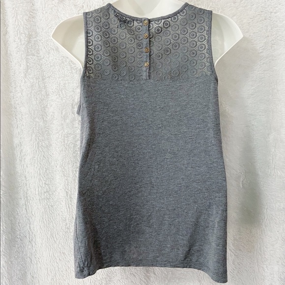 Banana Republic Gray Soft Lace Inset Tank Top - Picture 6 of 7